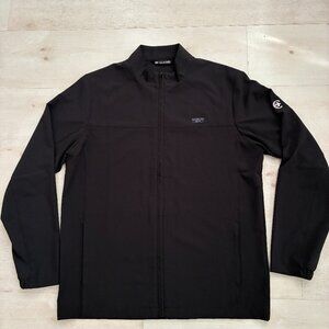 TravisMathew Men's Black Crystal Cove 2.0 Full Zip Jacket Size L
